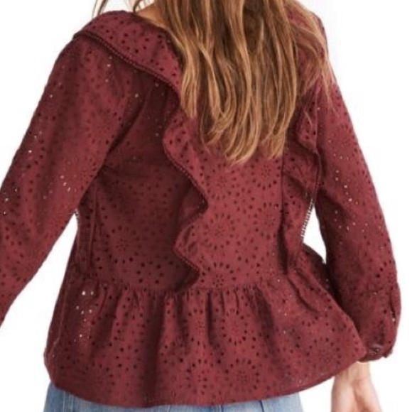 Madewell Eyelet Pom-Pom Top - Picture 4 of 8